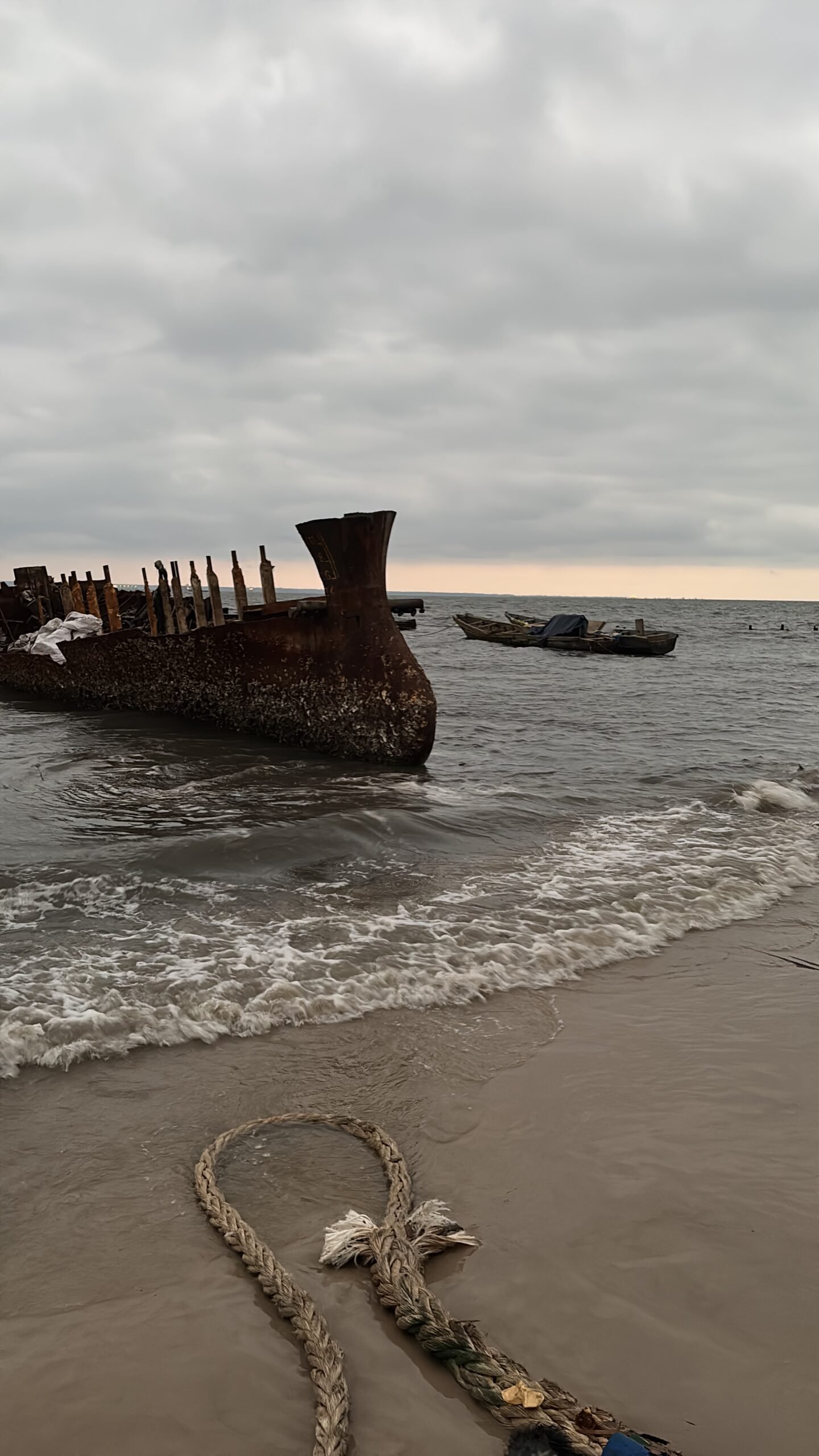 Épave sur le littoral