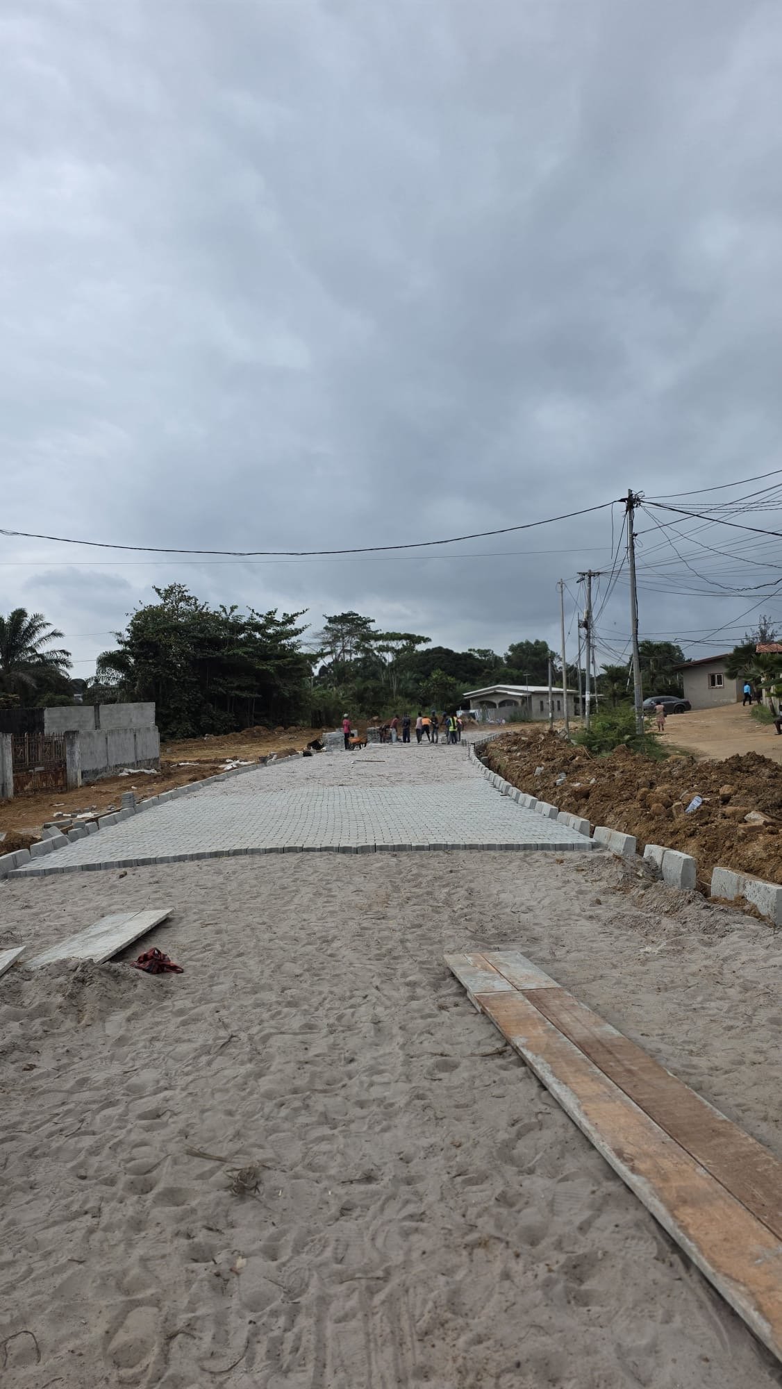 Avancement des travaux routiers